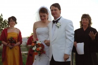 030-Wedding Day - Presenting the Husband and Wife 09-18-2005.JPG